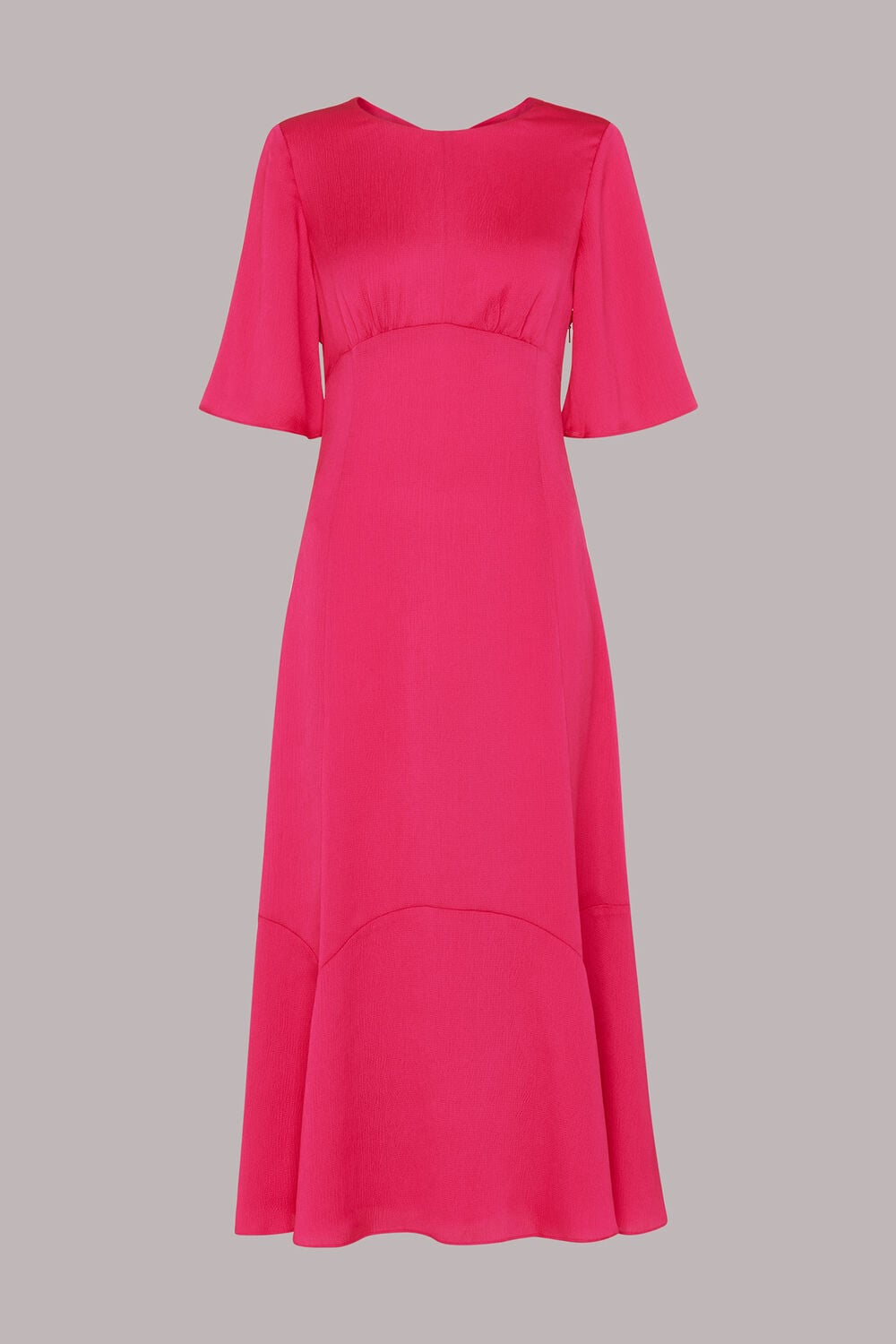 Pink Alana Satin Cut Out Dress